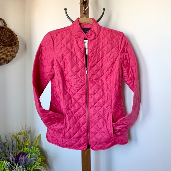 NWT Brooks Brothers Pink Quilted Jacket sz 0 XS / SM - Picture 7 of 15